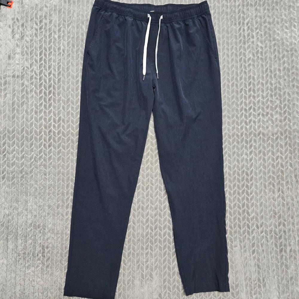 Fair Harbor The One Pant Mens XL Navy Blue Recycled Stretch Performance Trousers